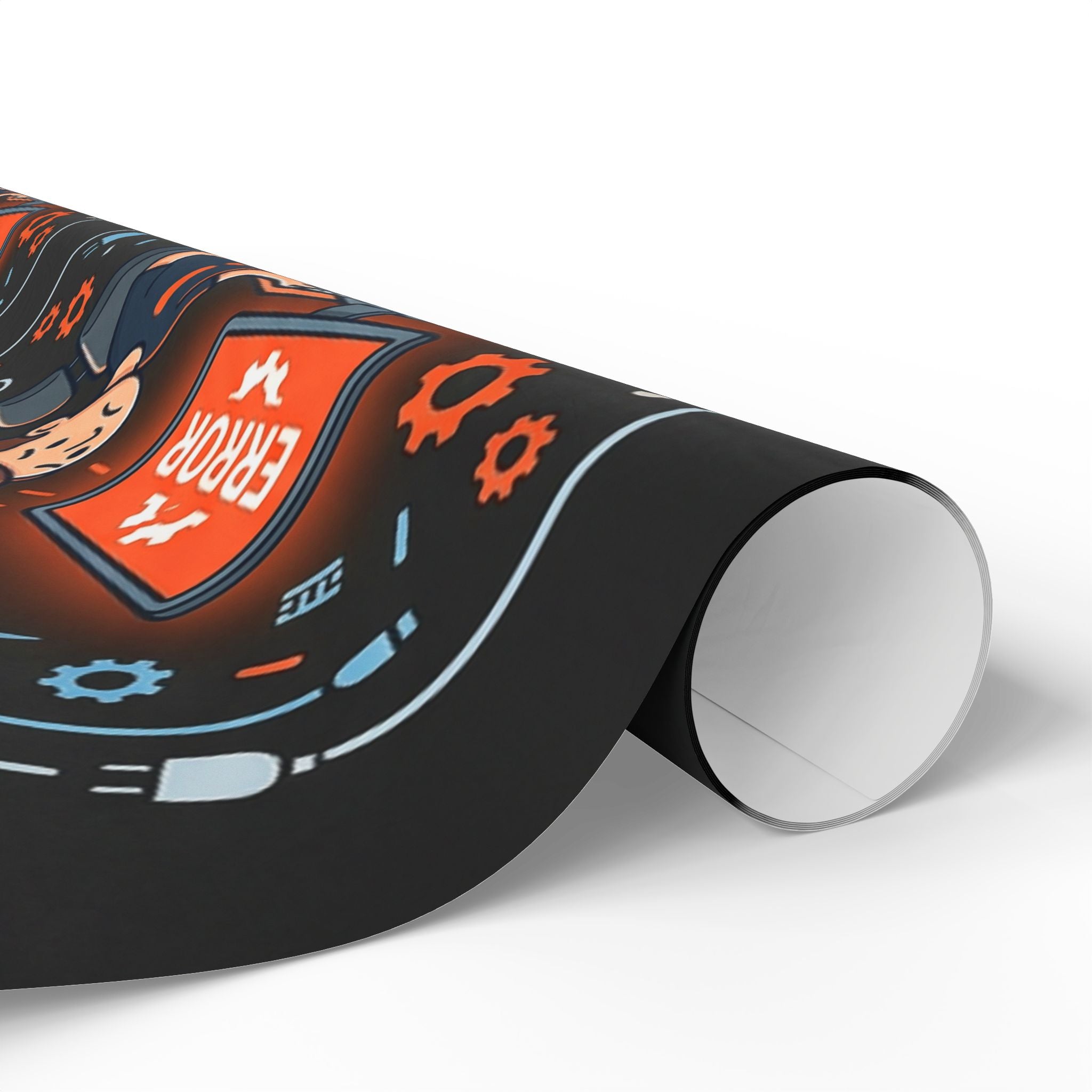 "Problem Exists Between Chair & Keyboard" Funny Tech Gift Wrap IT Humor Wrapping Paper