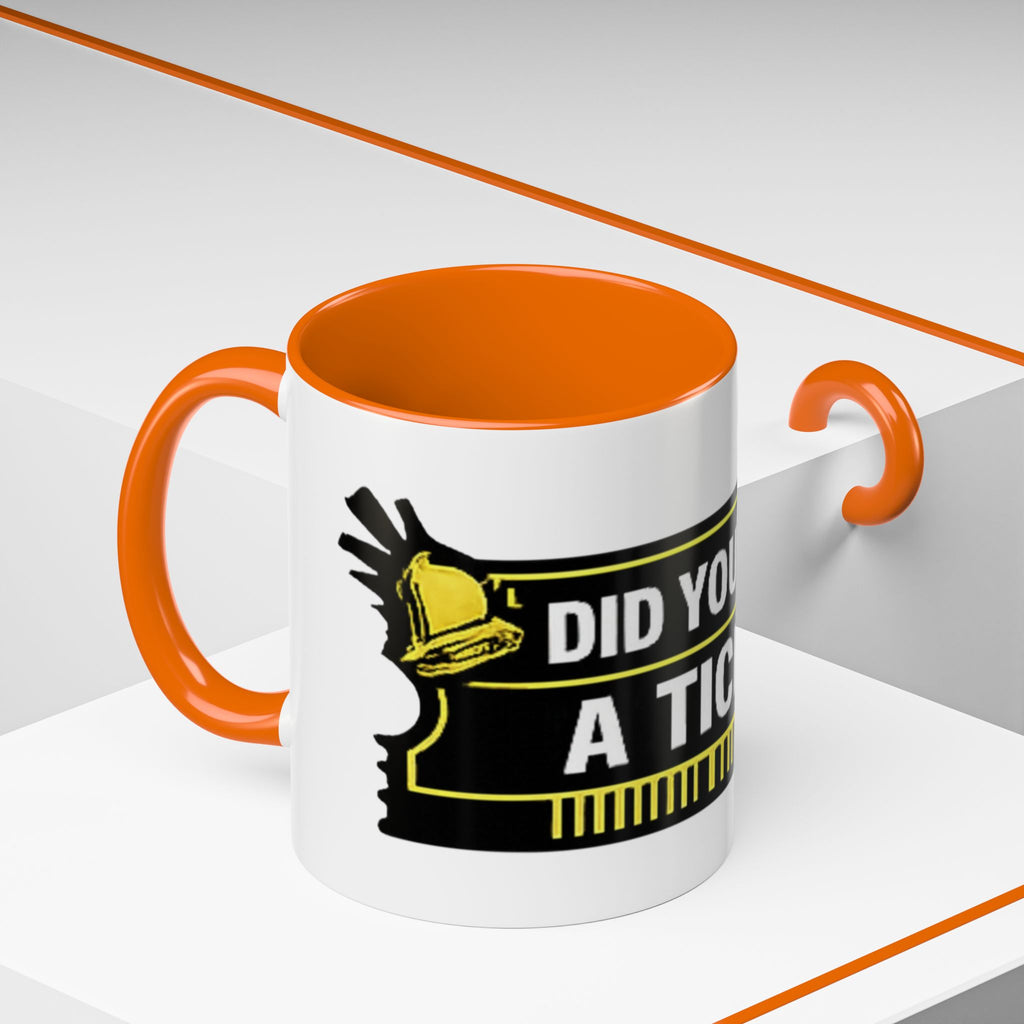 "Did You Submit a Ticket?" Accent Coffee Mug — Support Desk Humor, IT Helpdesk Gift (11/15oz)