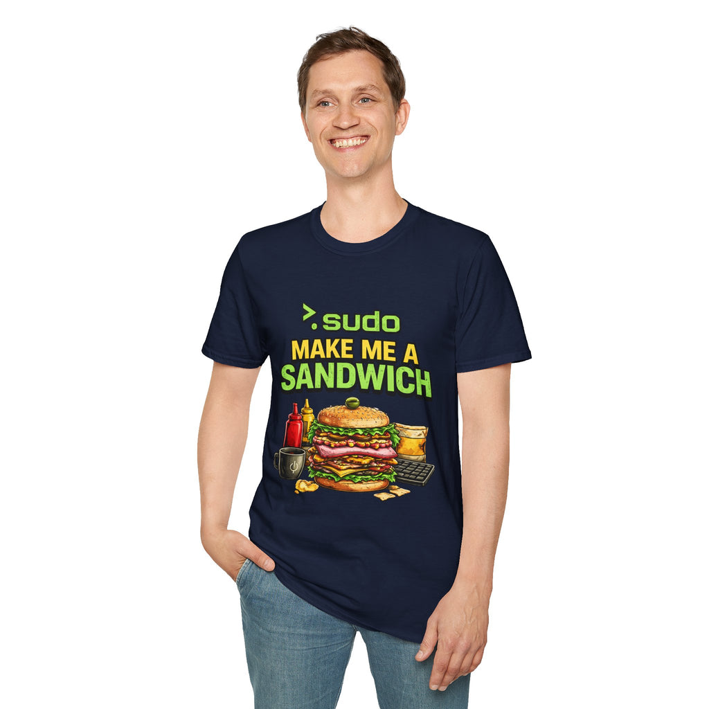 ">. Sudo Make Me a Sandwich" Funny IT T-Shirt — Programmer Tech Humor Tee