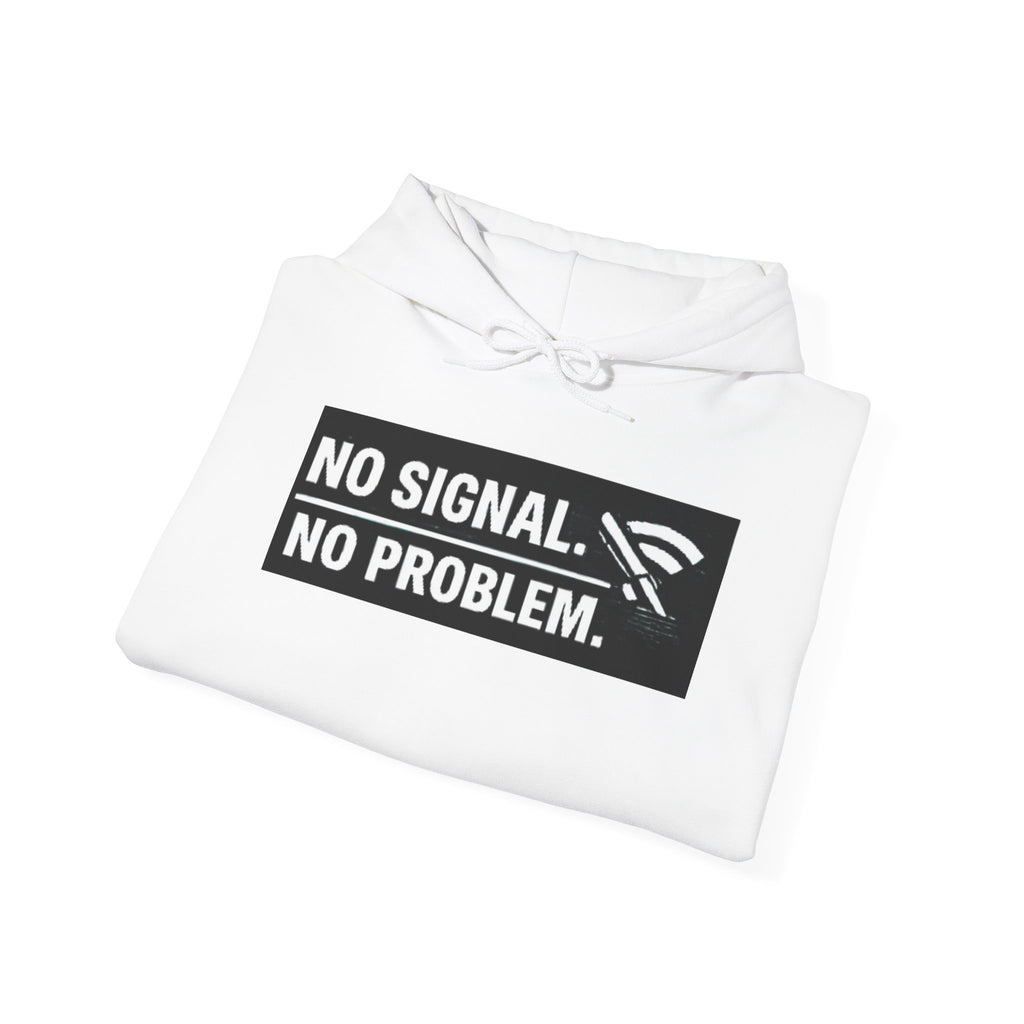 "No Signal, No Problem" IT Humor Unisex Heavy Blend™ Hoodie