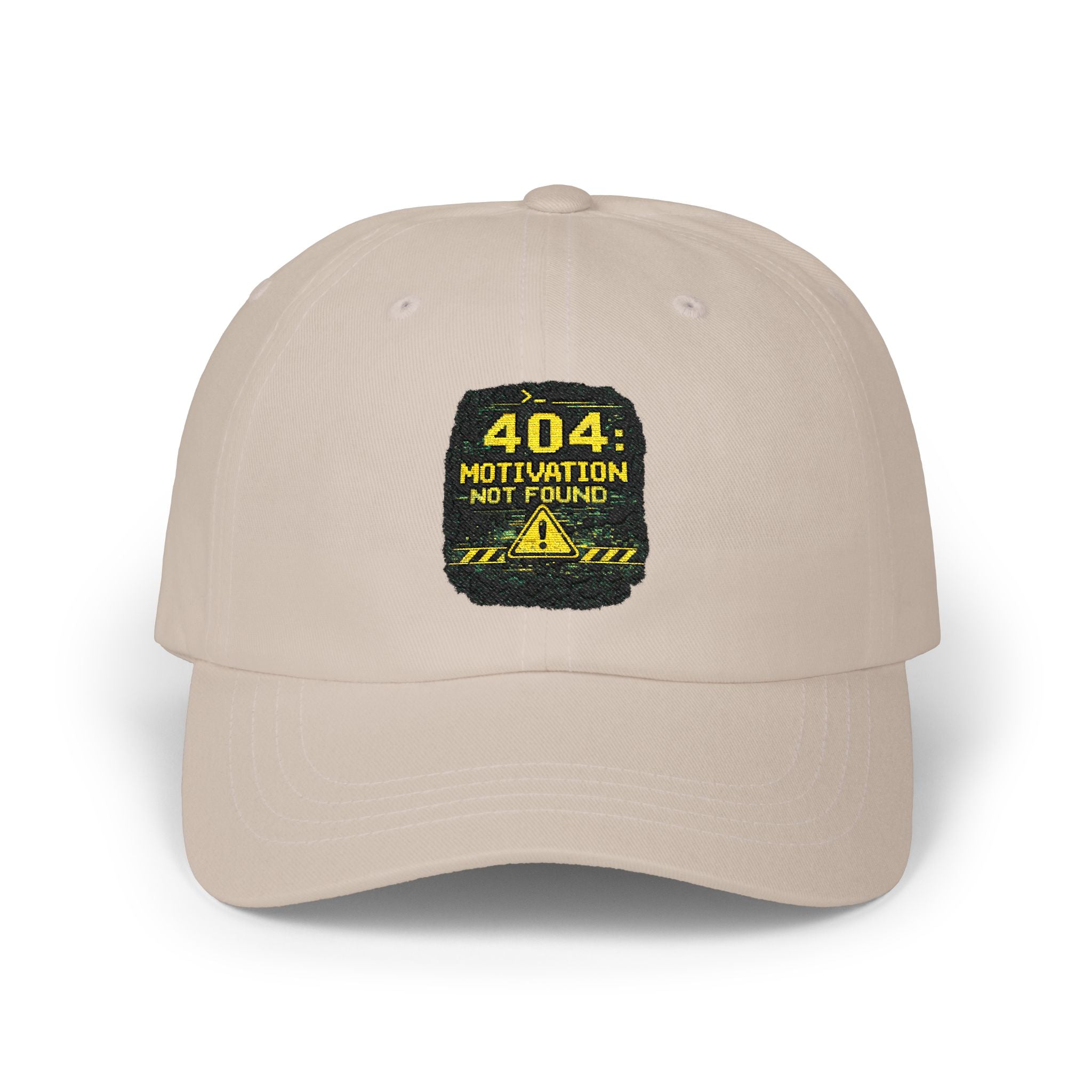 "Error 404 Motivation Not Found" Tech Humor Funny IT Baseball Hat/Cap