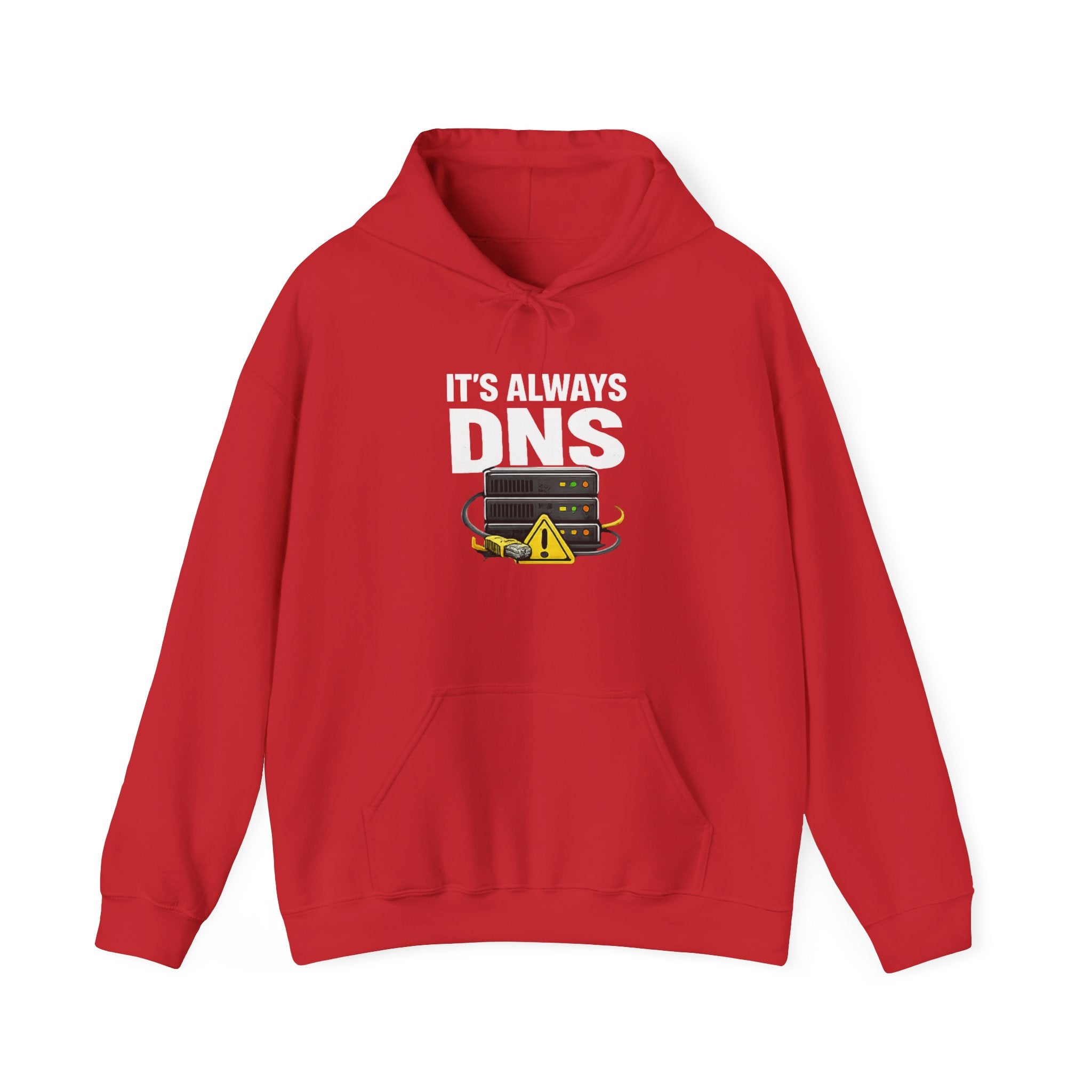 "It's Always DNS" Tech Humor Unisex Heavy Blend™ Hoodie