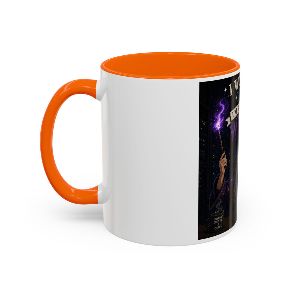 "I Work in IT... I'm Basically a Wizard" Funny IT Tech Support Humor Coffee Mug
