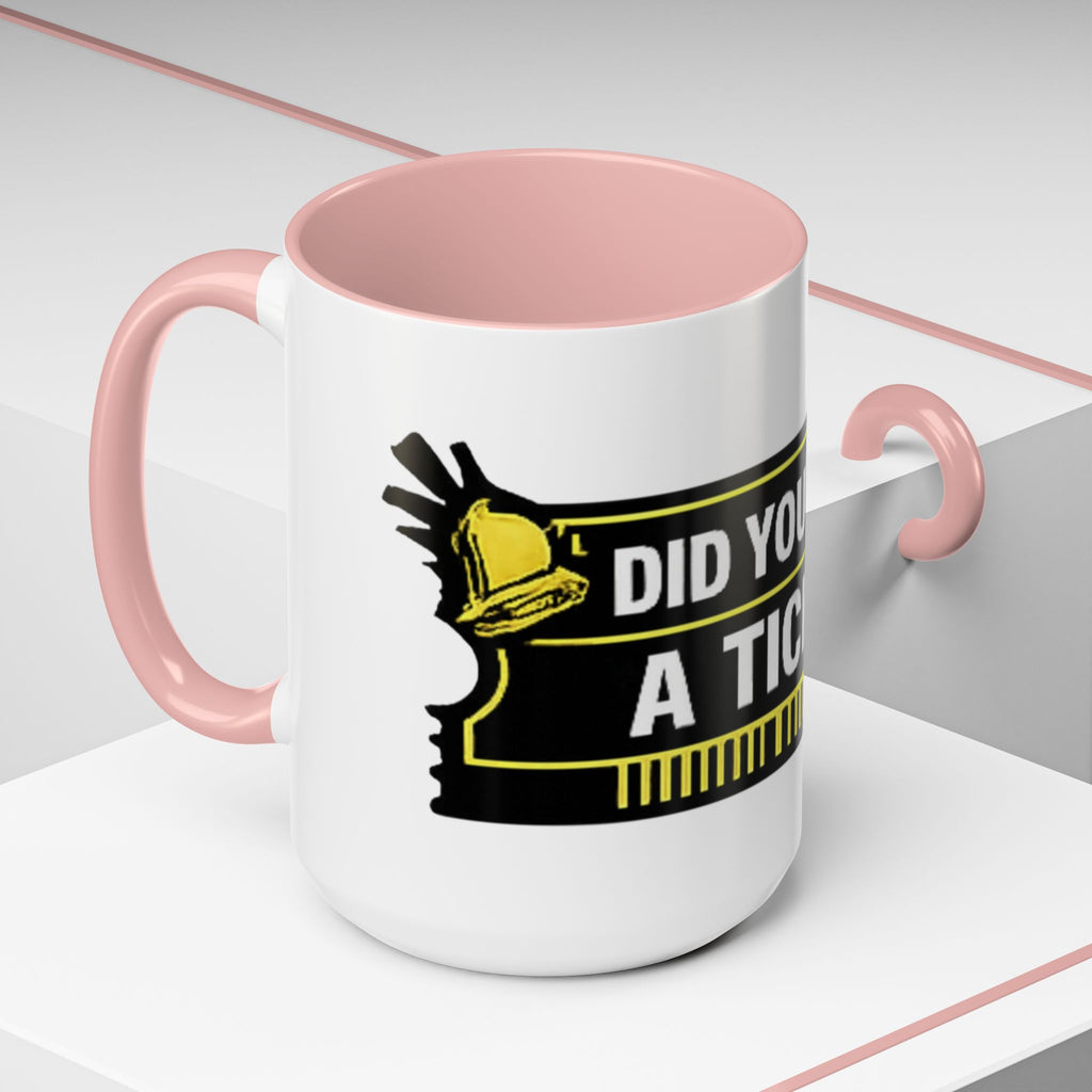 "Did You Submit a Ticket?" Accent Coffee Mug — Support Desk Humor, IT Helpdesk Gift (11/15oz)