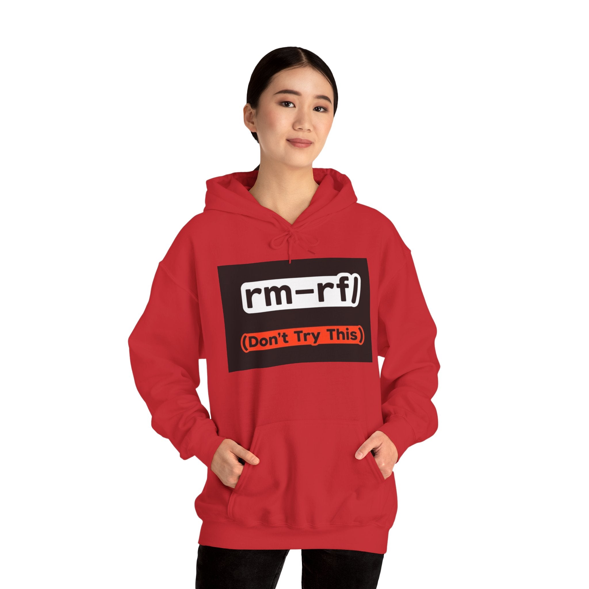 "rm–rf/ (Don't Try This)" — Funny Linux/Devops Command Hoodie
