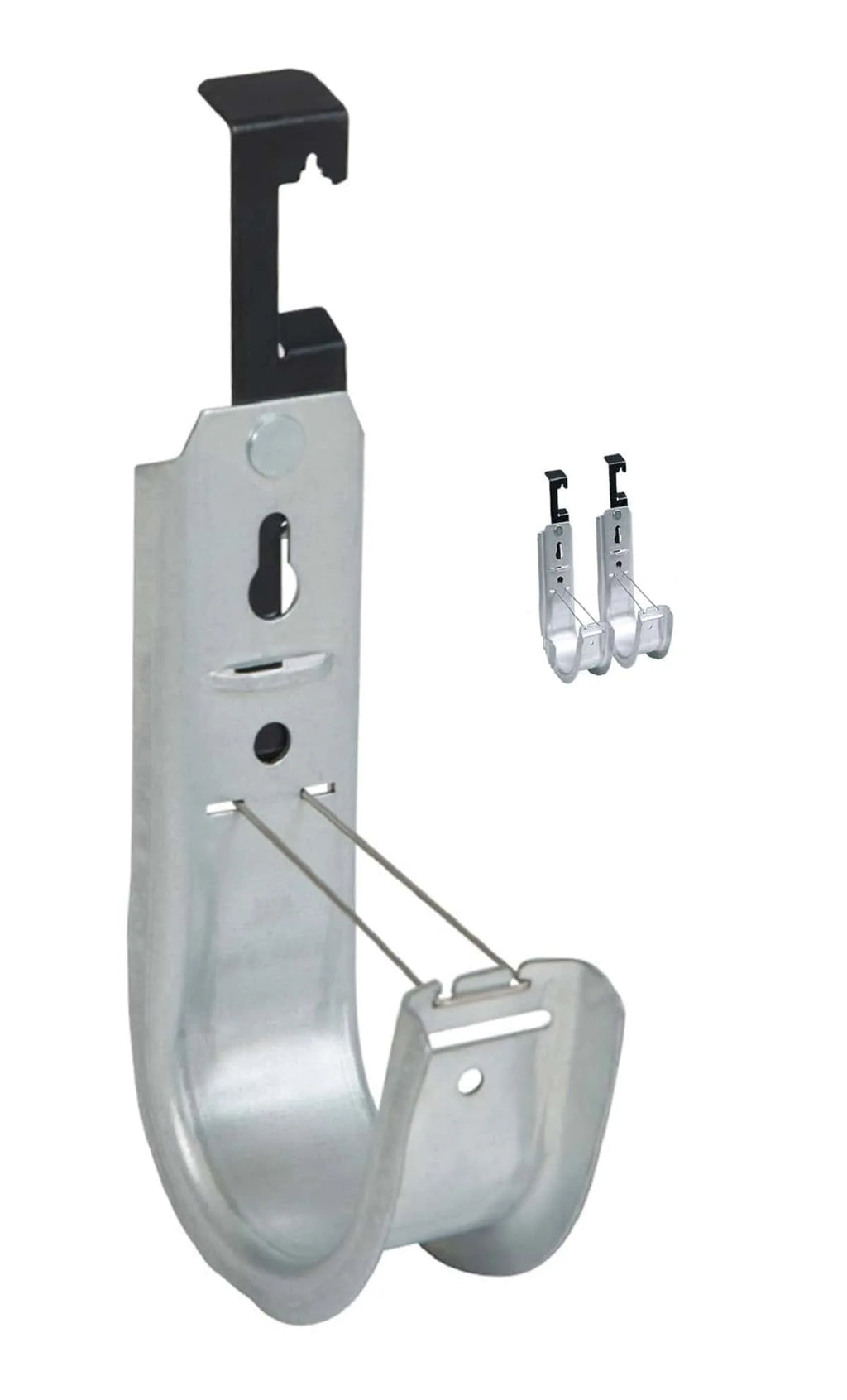 ICC 2″ Batwing J-Hook Cable Mgmt Hooks w/ Retainer Clip – Galvanized Steel 6PK