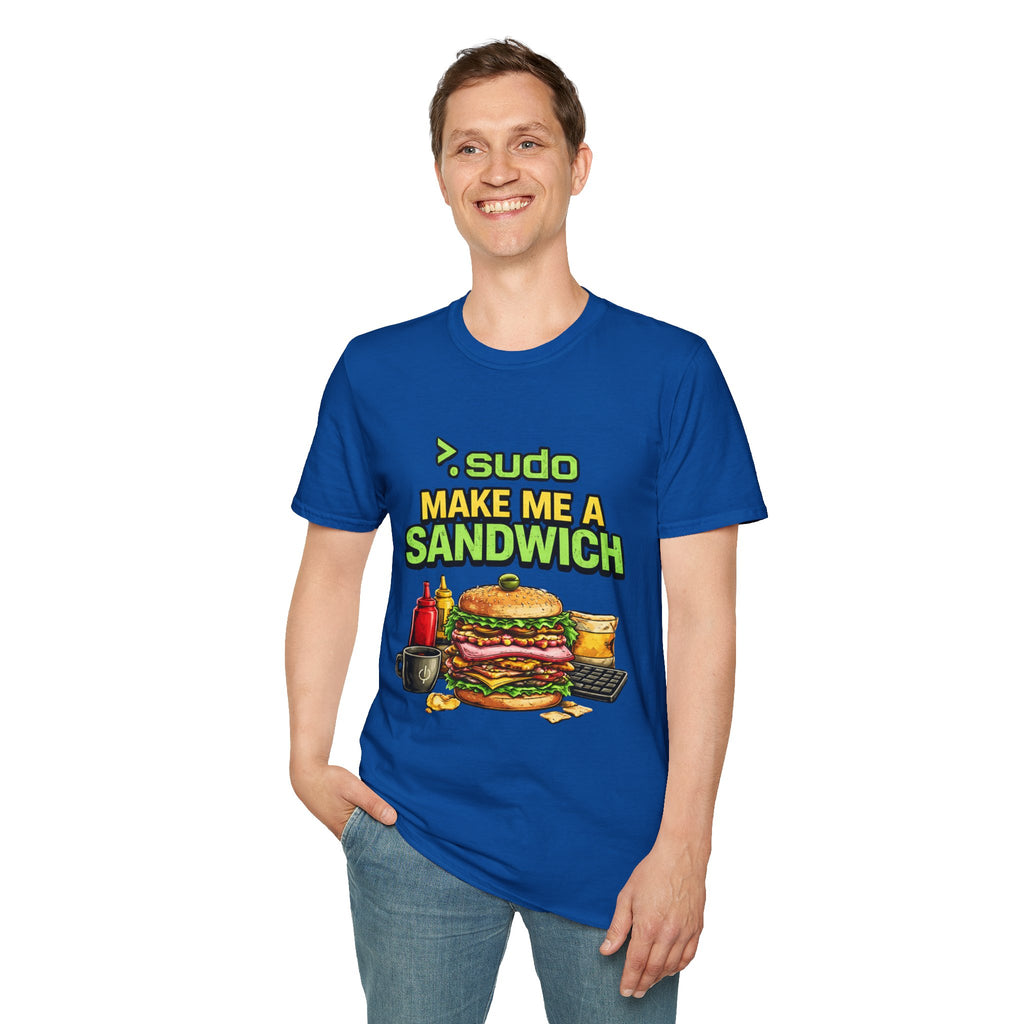 ">. Sudo Make Me a Sandwich" Funny IT T-Shirt — Programmer Tech Humor Tee