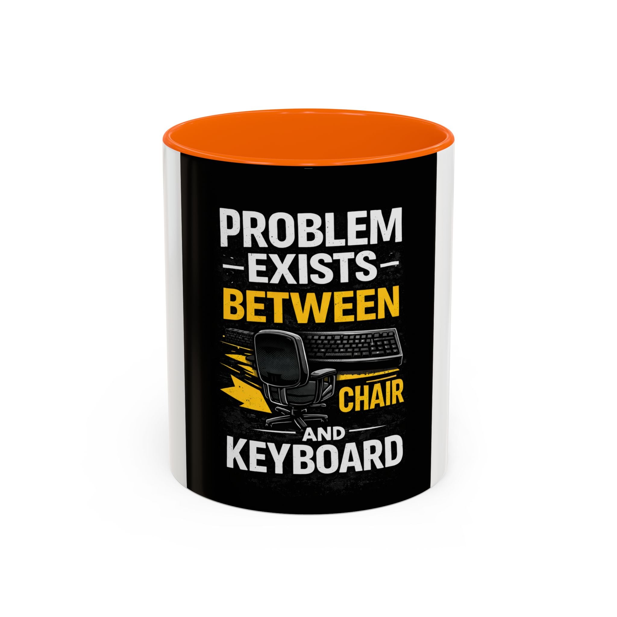 "Problem Exists Between Chair and Keyboard" Funny IT Programmer Office Gift Coffee Mug