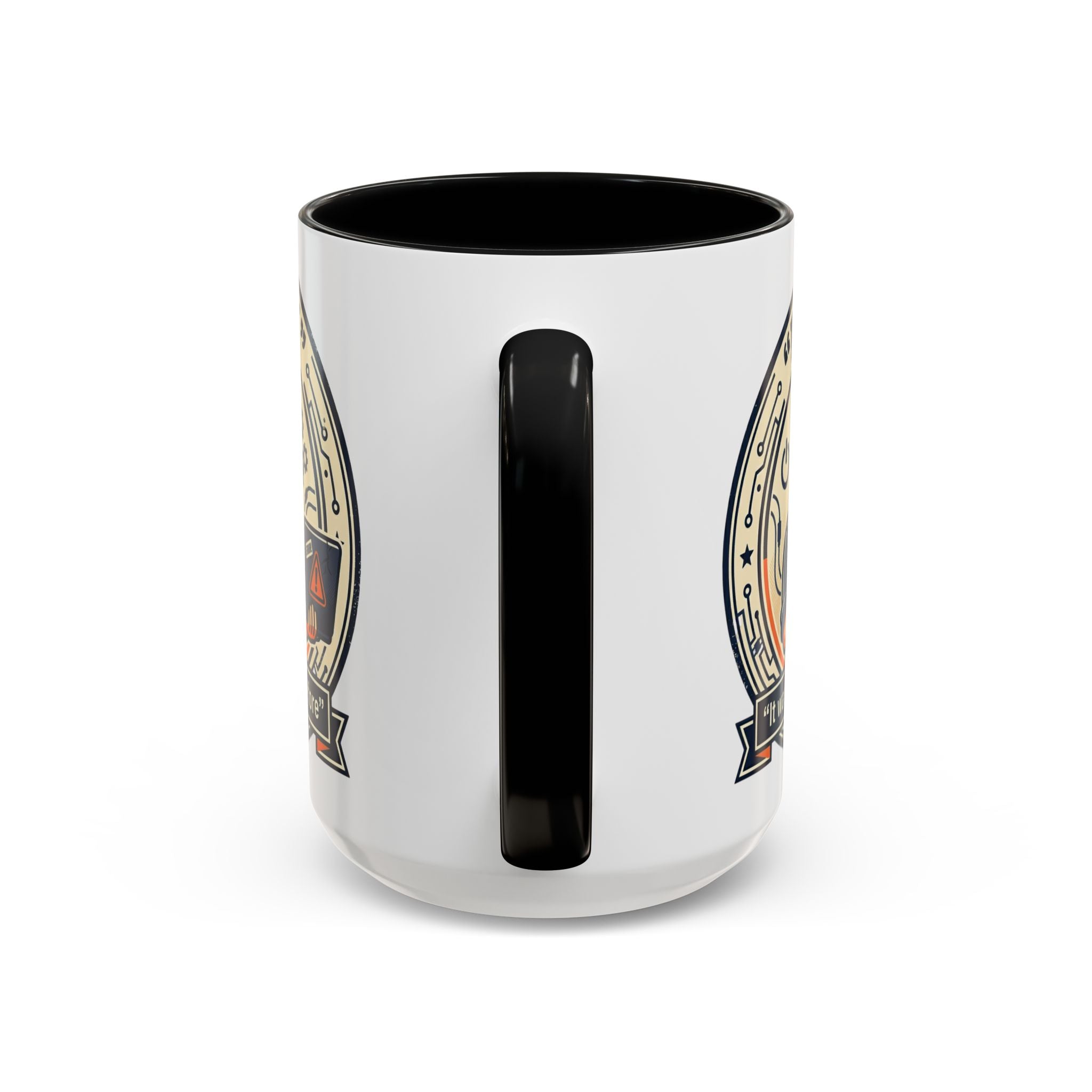 "I Fix: It Was Working Before" IT Humor Accent Coffee Mug (11, 15oz)