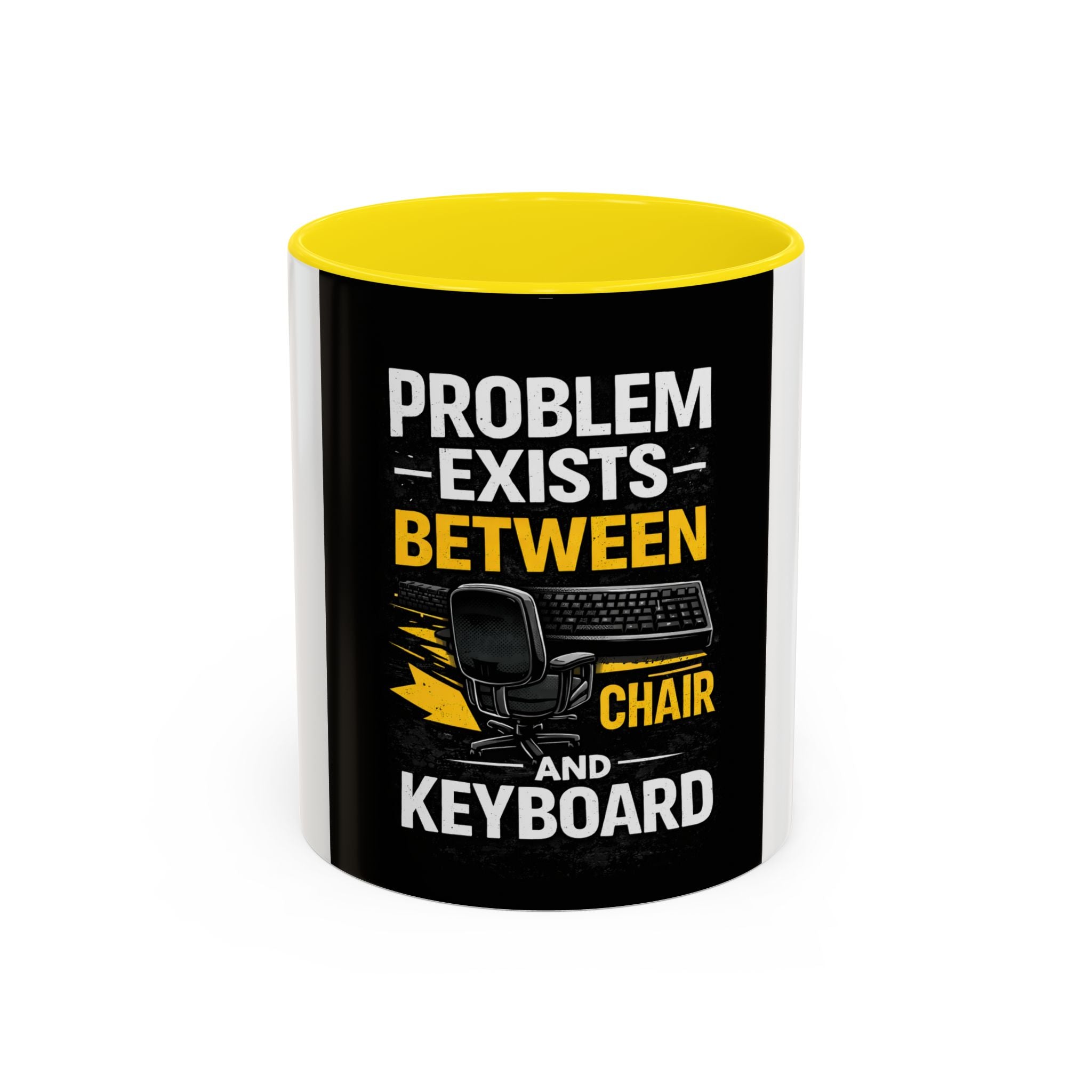 "Problem Exists Between Chair and Keyboard" Funny IT Programmer Office Gift Coffee Mug