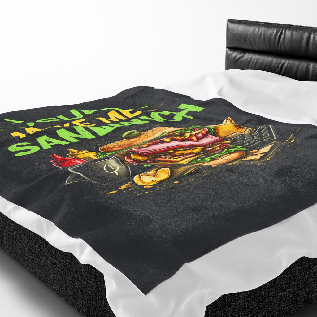 ">. Sudo Make Me a Sandwich" IT Humor Funny IT Velveteen Plush Blanket