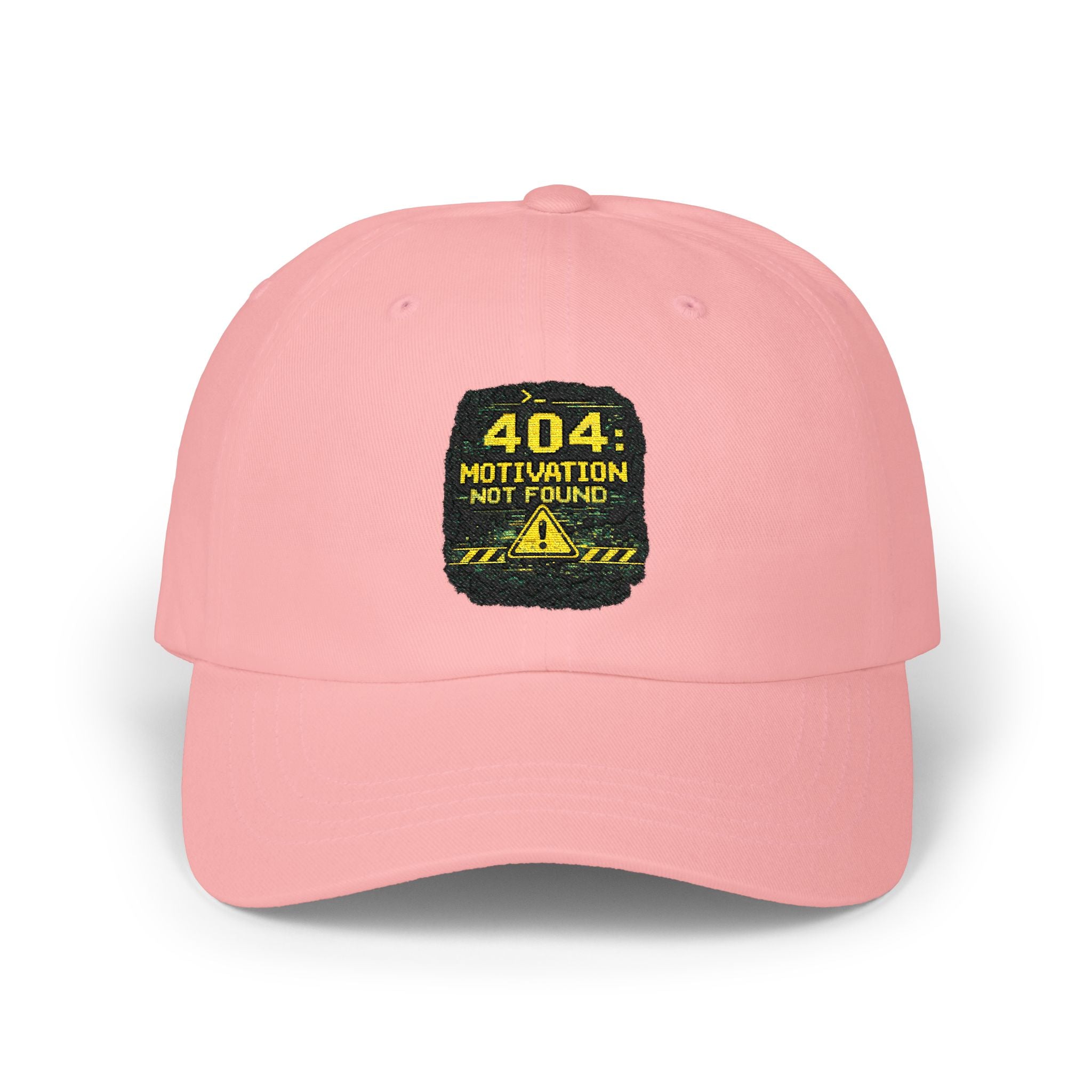 "Error 404 Motivation Not Found" Tech Humor Funny IT Baseball Hat/Cap