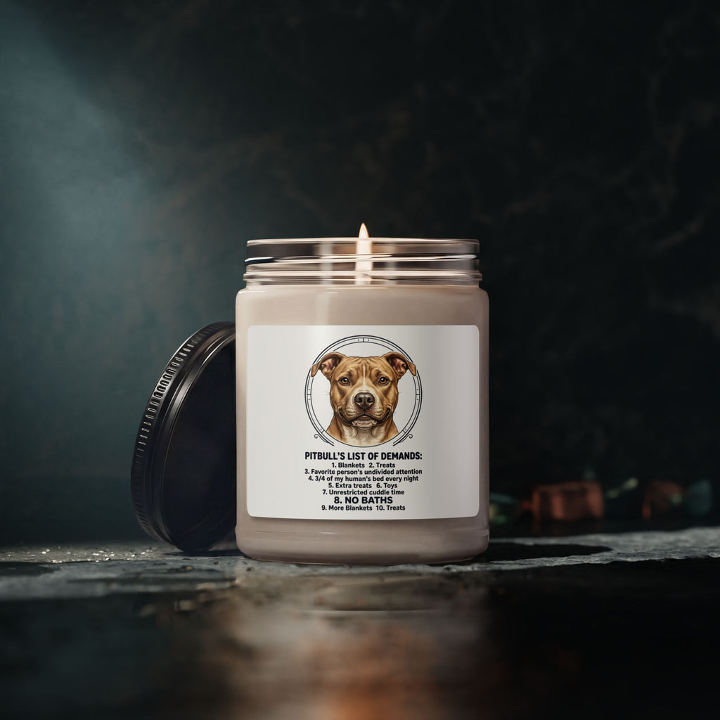 Pitbull Mom Soy Candle | Dog Mom, Rescue Pride, Fur Baby Memorial