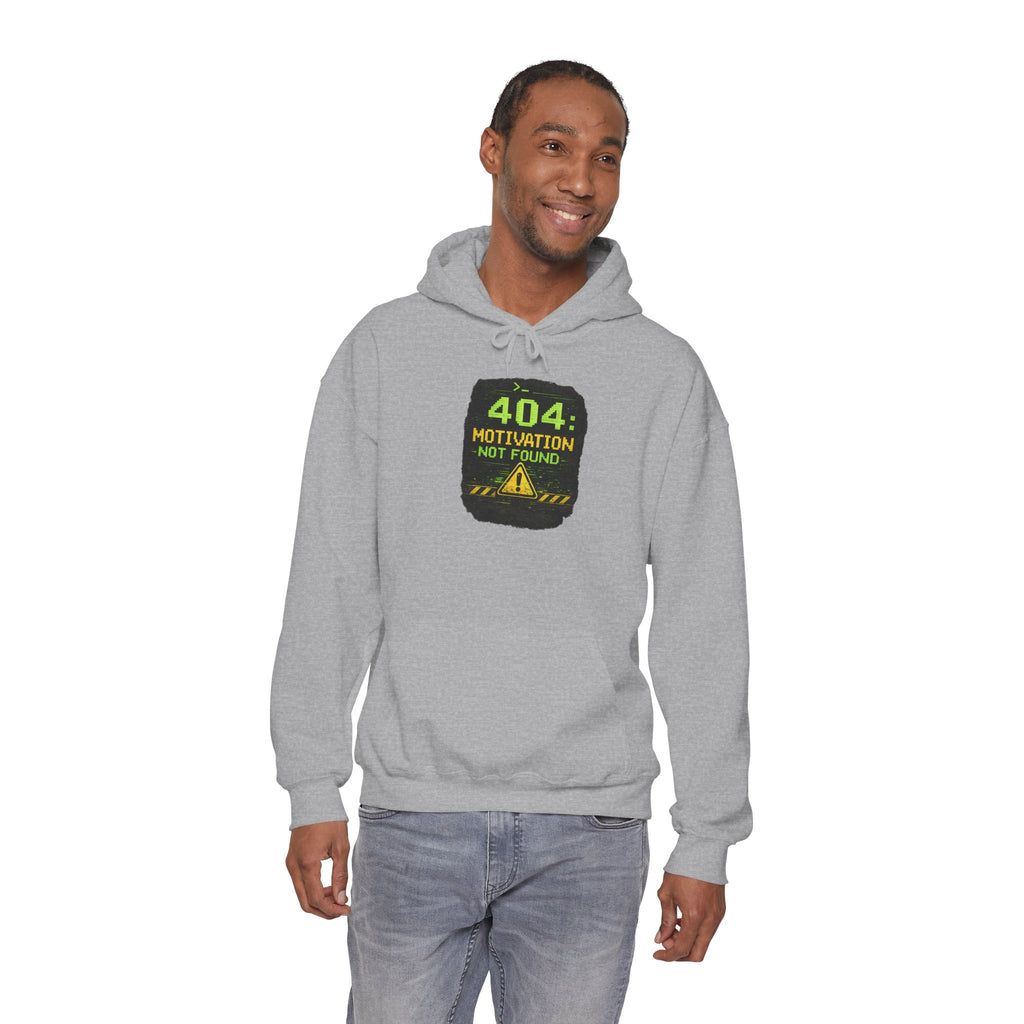 "Error 404 Motivation Not Found" IT Humor Unisex Heavy Blend™ Hoodie