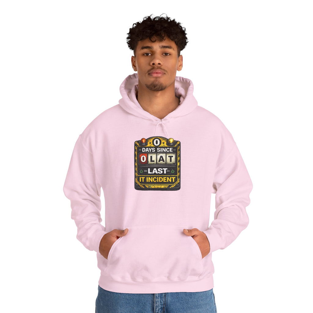 "0 Days Since Last IT Incident" Tech Humor Unisex Heavy Blend™ Hoodie