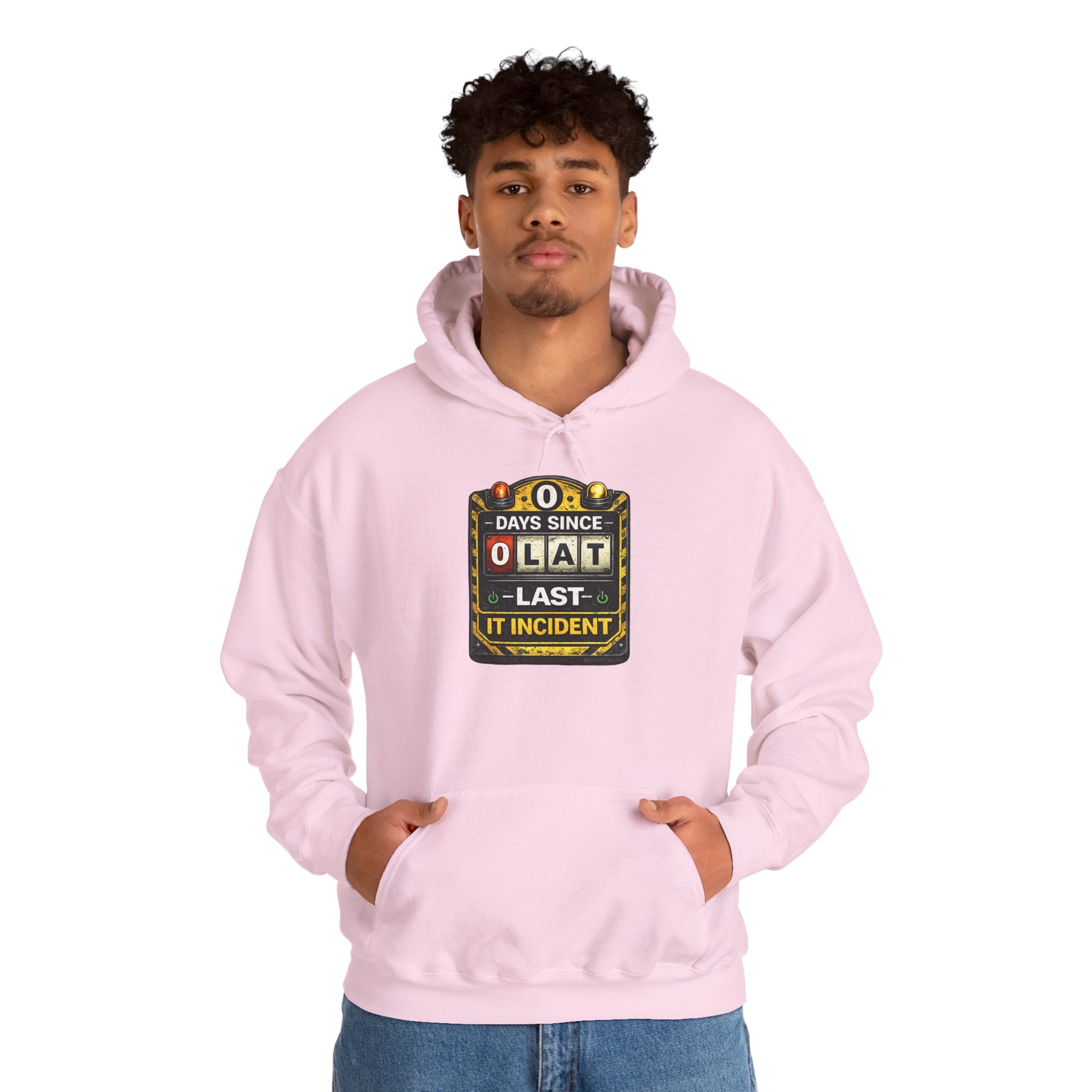 "0 Days Since Last IT Incident" Tech Humor Unisex Heavy Blend™ Hoodie
