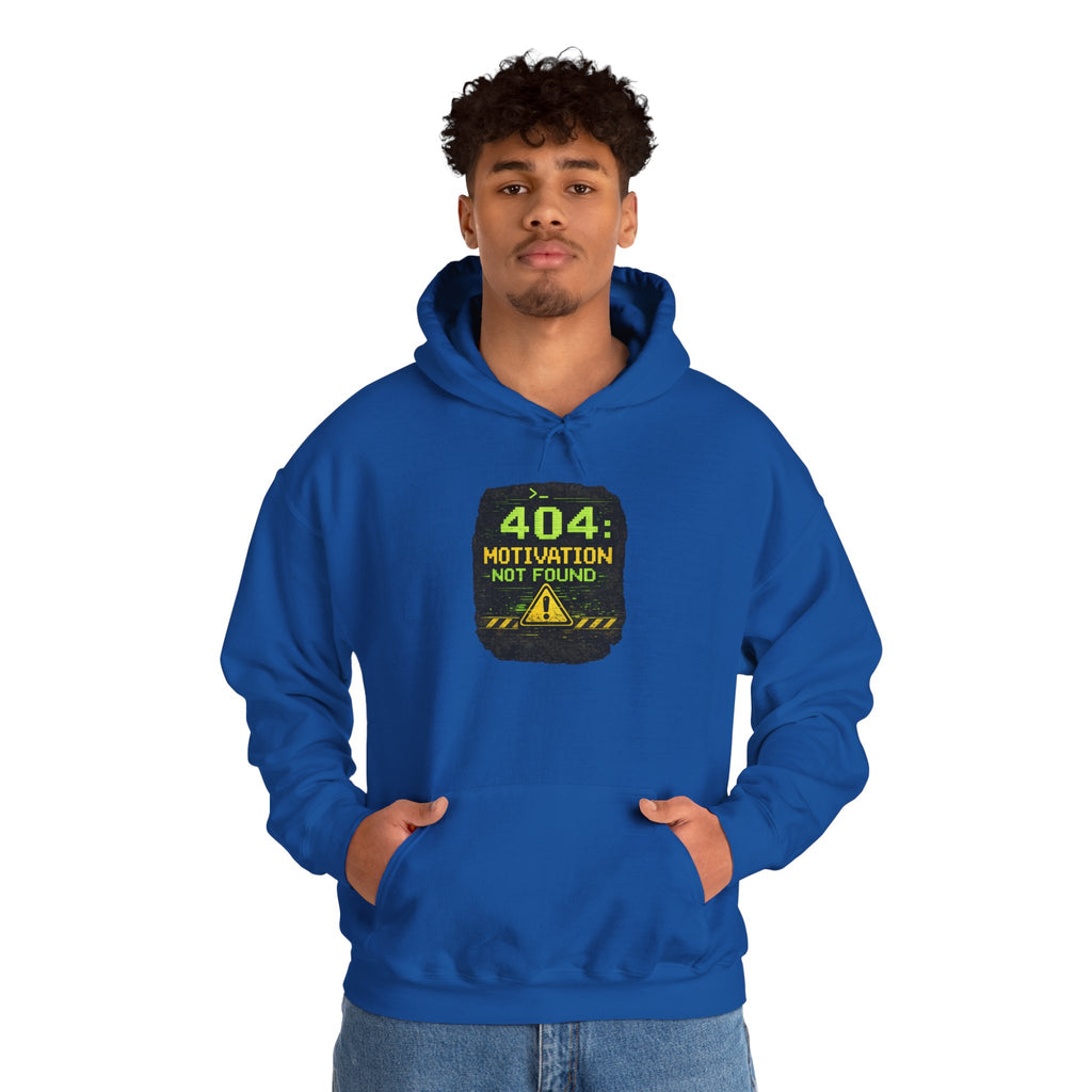 "Error 404 Motivation Not Found" IT Humor Unisex Heavy Blend™ Hoodie
