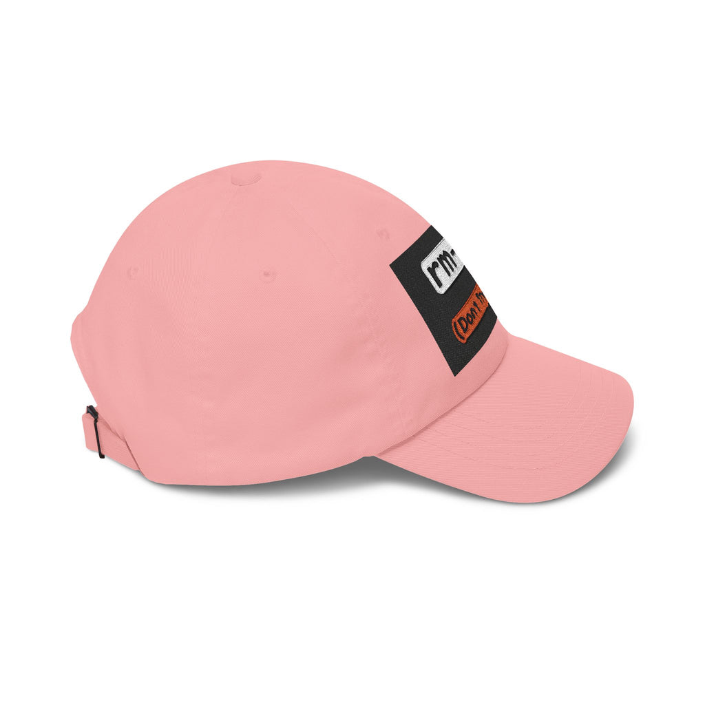 Classic Dad Cap – 'rm -rf (Don't Try This)' Embroidered Dad Hat