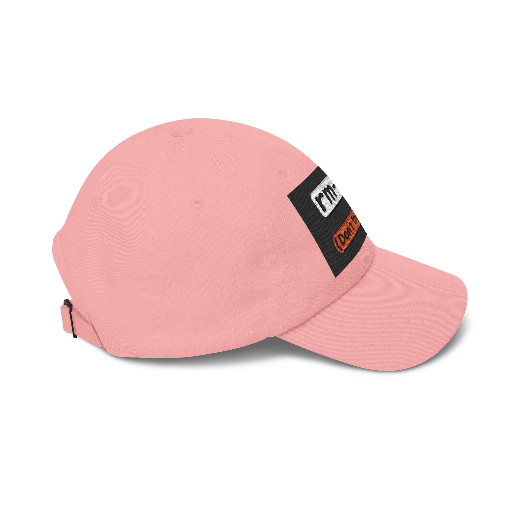 Classic Dad Cap – 'rm -rf (Don't Try This)' Embroidered Dad Hat