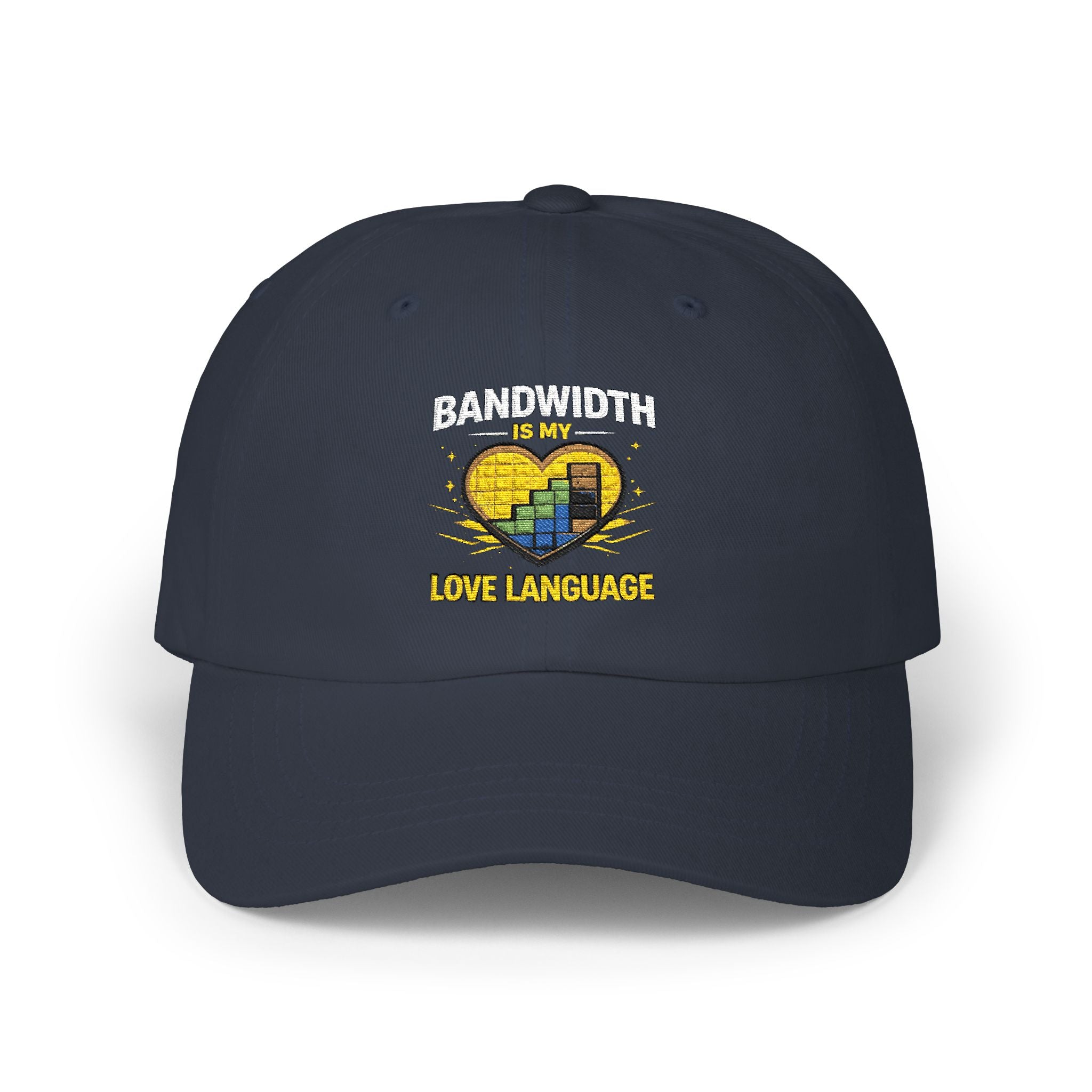 "Bandwidth is my Love Language" Tech Humor Funny IT Baseball Hat/Cap