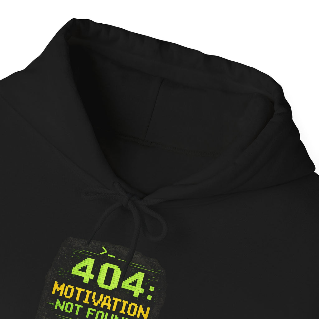"Error 404 Motivation Not Found" IT Humor Unisex Heavy Blend™ Hoodie
