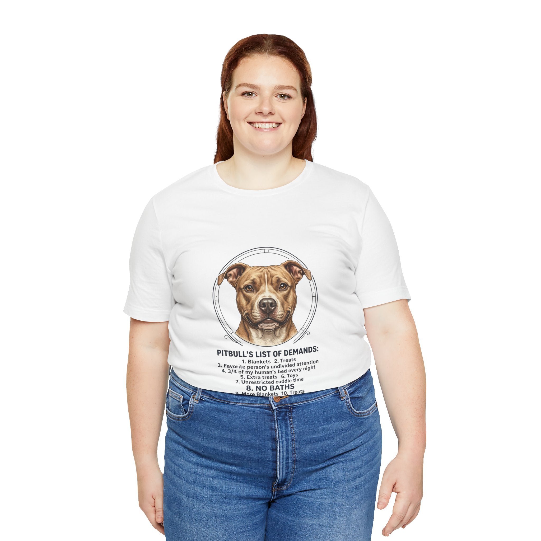 Pitbull Mom List of Demands T-Shirt | Dog Mom, Rescue Pride Tee