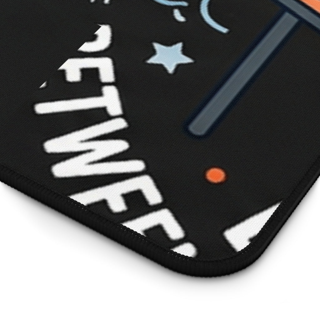 "Problem Exists Between Chair and Keyboard" Tech Humor Desk Mat – Funny IT Programmer Mouse Pad