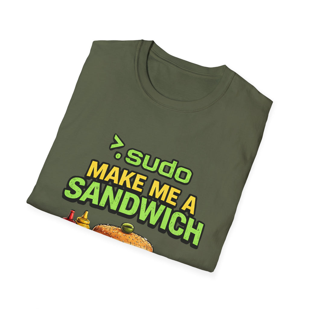 ">. Sudo Make Me a Sandwich" Funny IT T-Shirt — Programmer Tech Humor Tee
