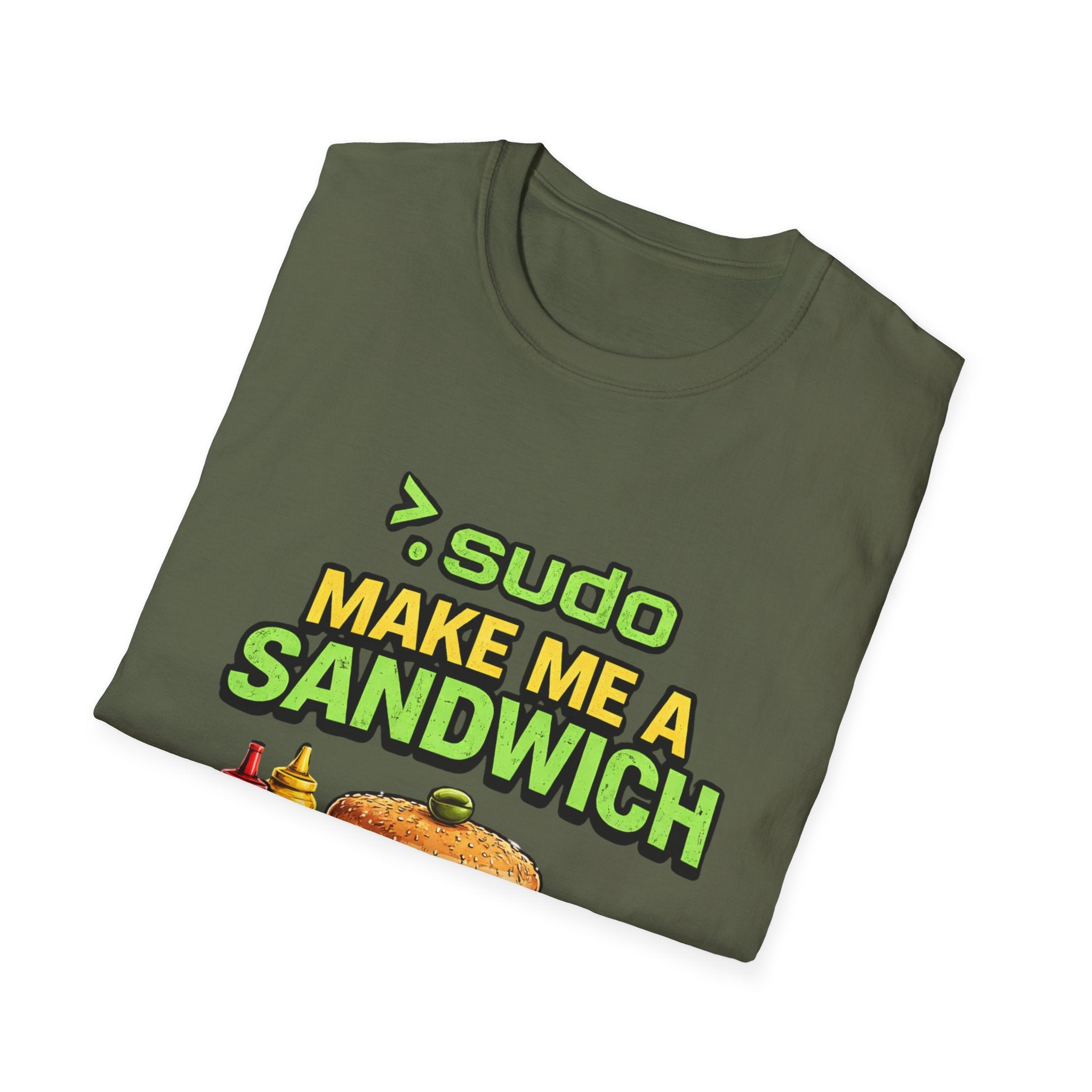 ">. Sudo Make Me a Sandwich" Funny IT T-Shirt — Programmer Tech Humor Tee