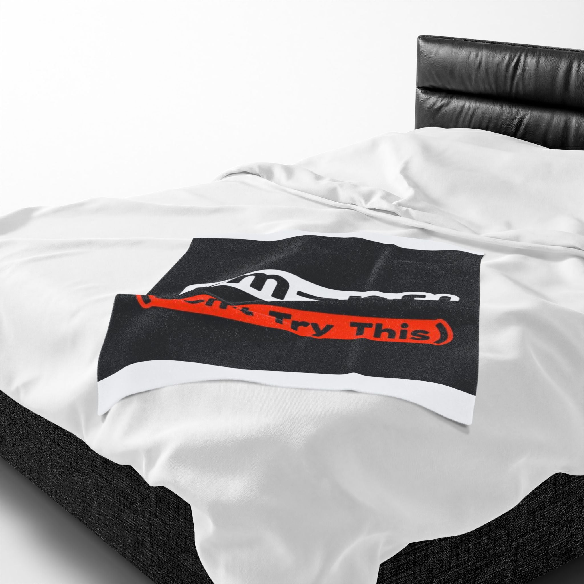"rm -rf/ (Don't Try This)" Tech Humor Funny IT Velveteen Plush Blanket