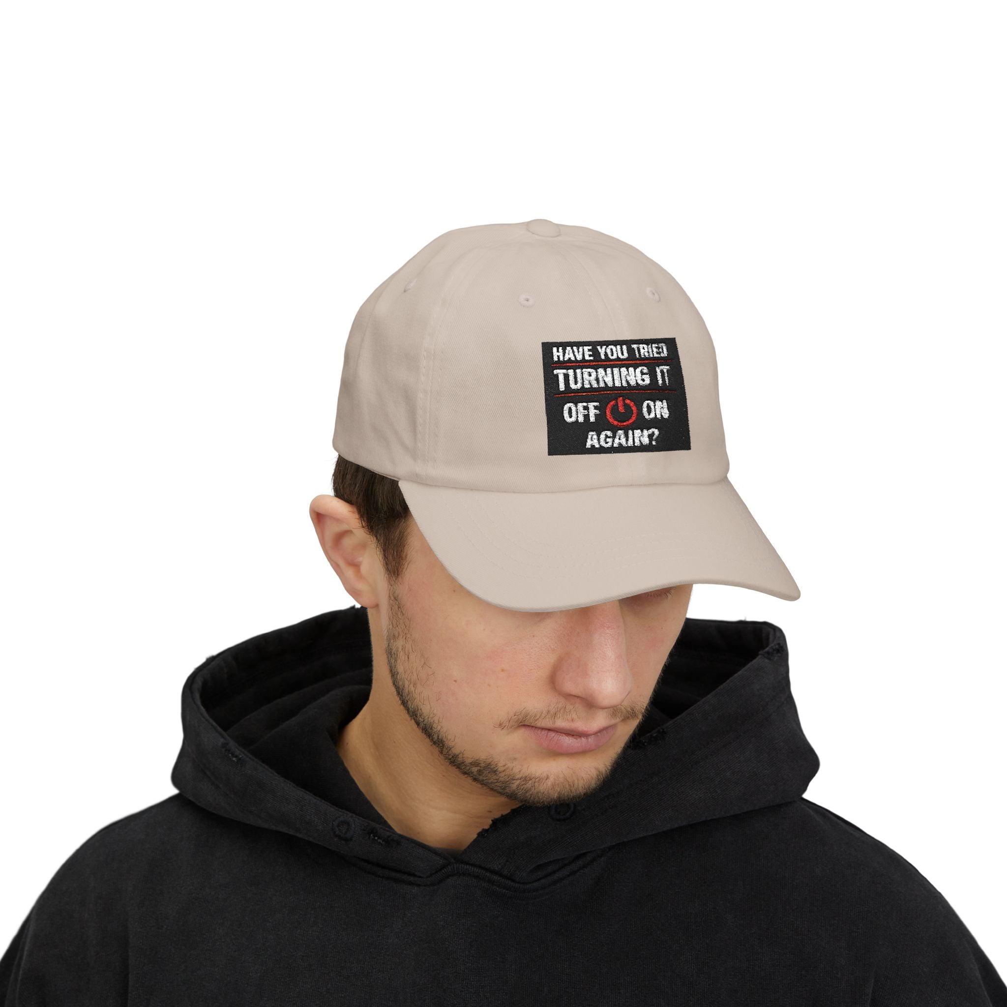 "Have You Tried Turning It Off & On Again?" Tech Humor Funny IT Baseball Hat/Cap