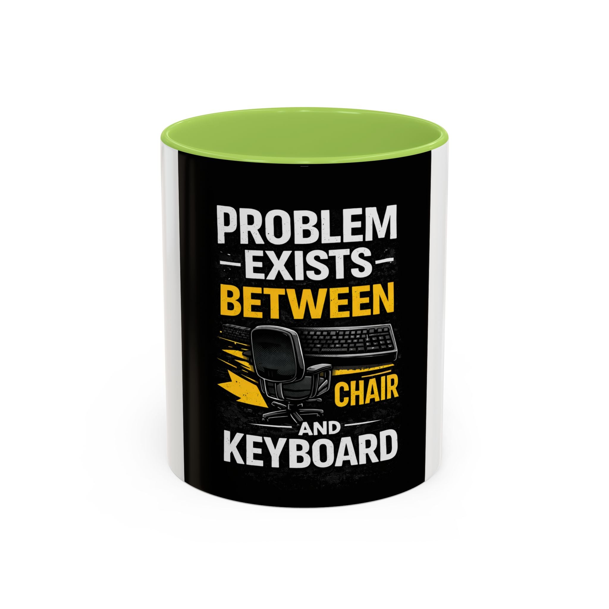 "Problem Exists Between Chair and Keyboard" Funny IT Programmer Office Gift Coffee Mug