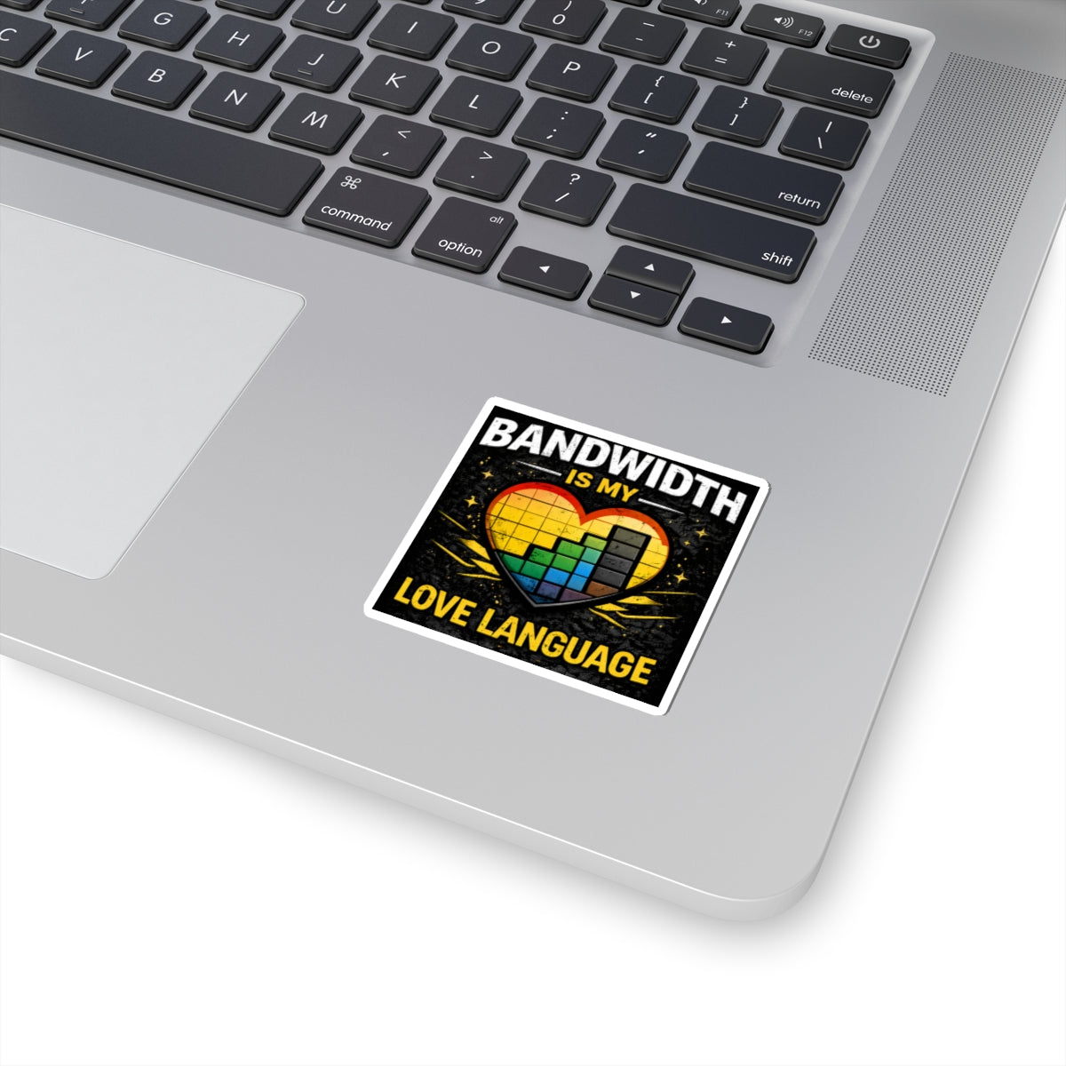 "Bandwidth is my Love Language" Geek Tech Humor Funny IT Kiss-Cut Stickers