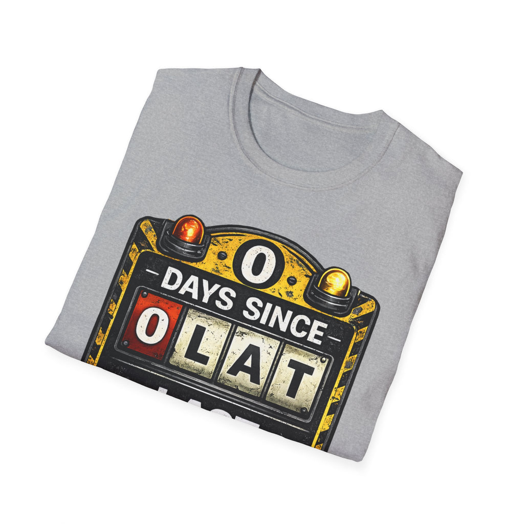 "0 Days Since Last IT Incident" Funny IT Tech Humor T-Shirt