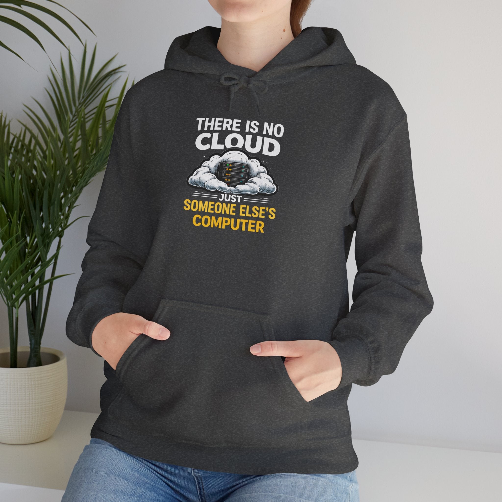 "There Is No Cloud, Just Someone Else's Computer" Tech Humor Hoodie
