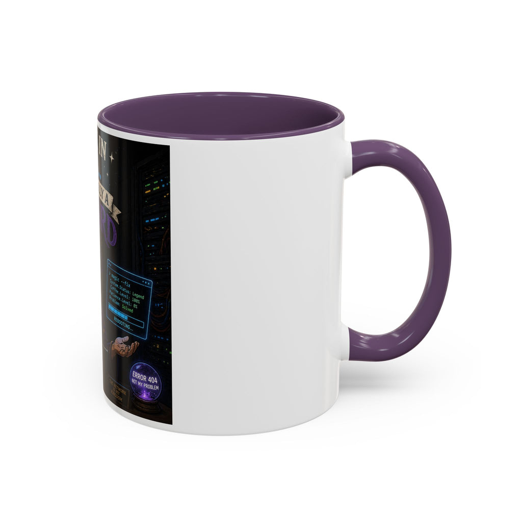 "I Work in IT... I'm Basically a Wizard" Funny IT Tech Support Humor Coffee Mug