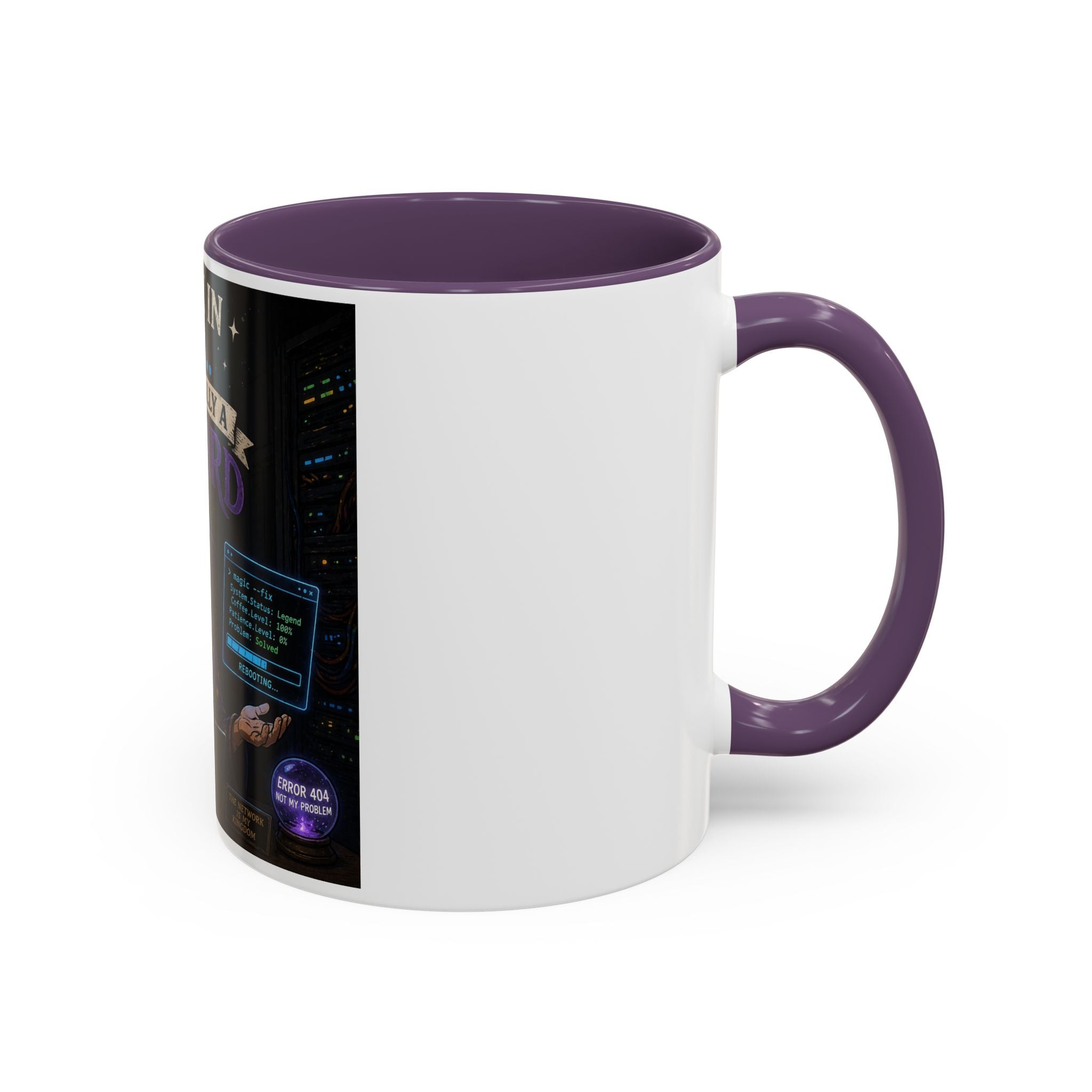 "I Work in IT... I'm Basically a Wizard" Funny IT Tech Support Humor Coffee Mug