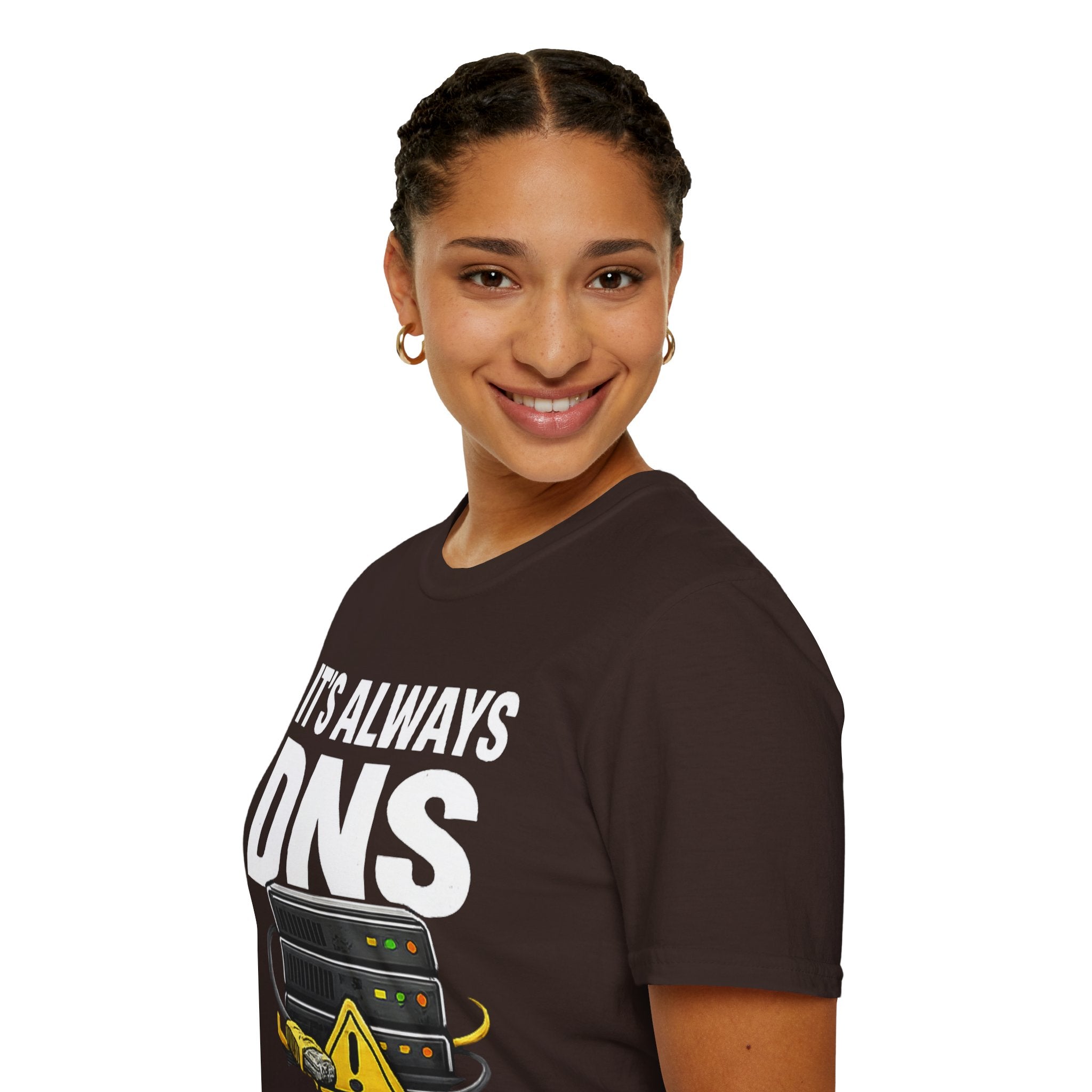 "It's Always DNS" Funny IT Tech Humor T-Shirt
