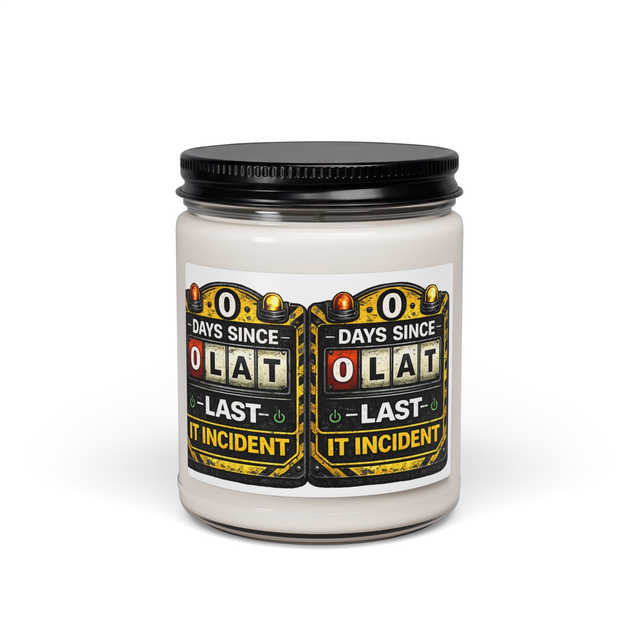 “0 Days Since Last IT Incident” Humorous IT Jar Candle