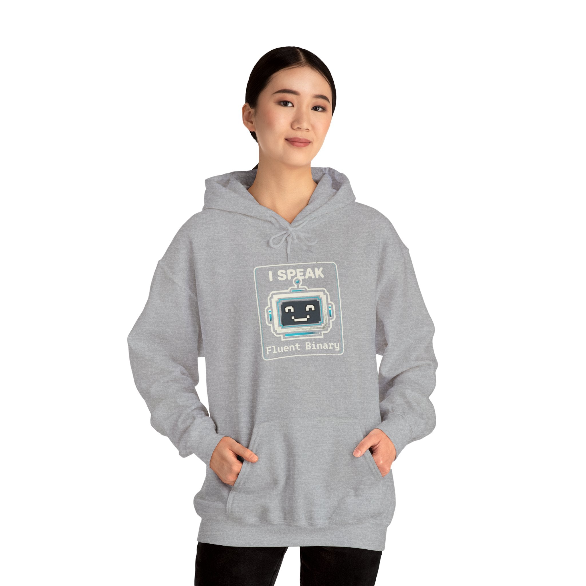"I Speak Fluent Binary" Funny IT Programmer Humor Hoodie