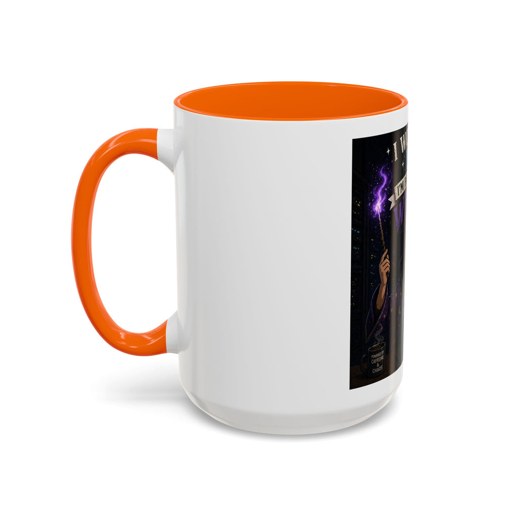 "I Work in IT... I'm Basically a Wizard" Funny IT Tech Support Humor Coffee Mug