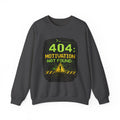 "404: Motivation Not Found" Funny Tech Graphic Crewneck Sweatshirt