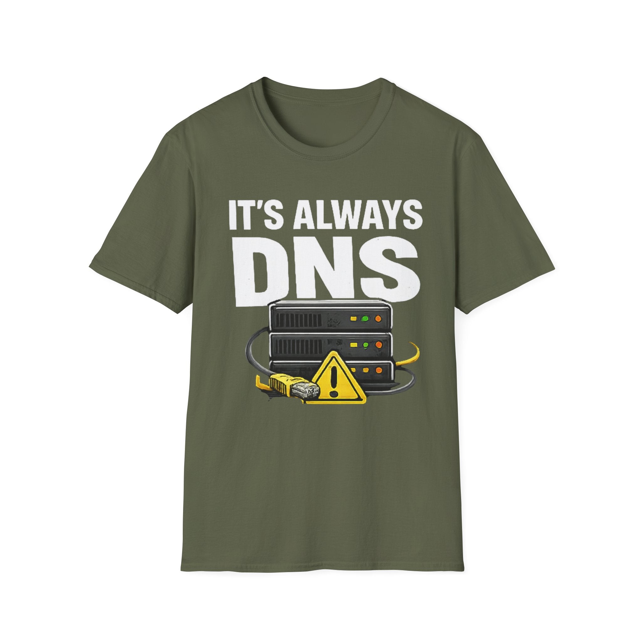 "It's Always DNS" Funny IT Tech Humor T-Shirt