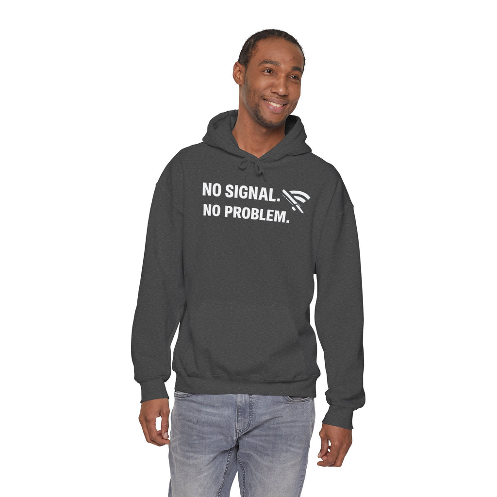 "No Signal, No Problem" IT Humor Unisex Heavy Blend™ Hoodie