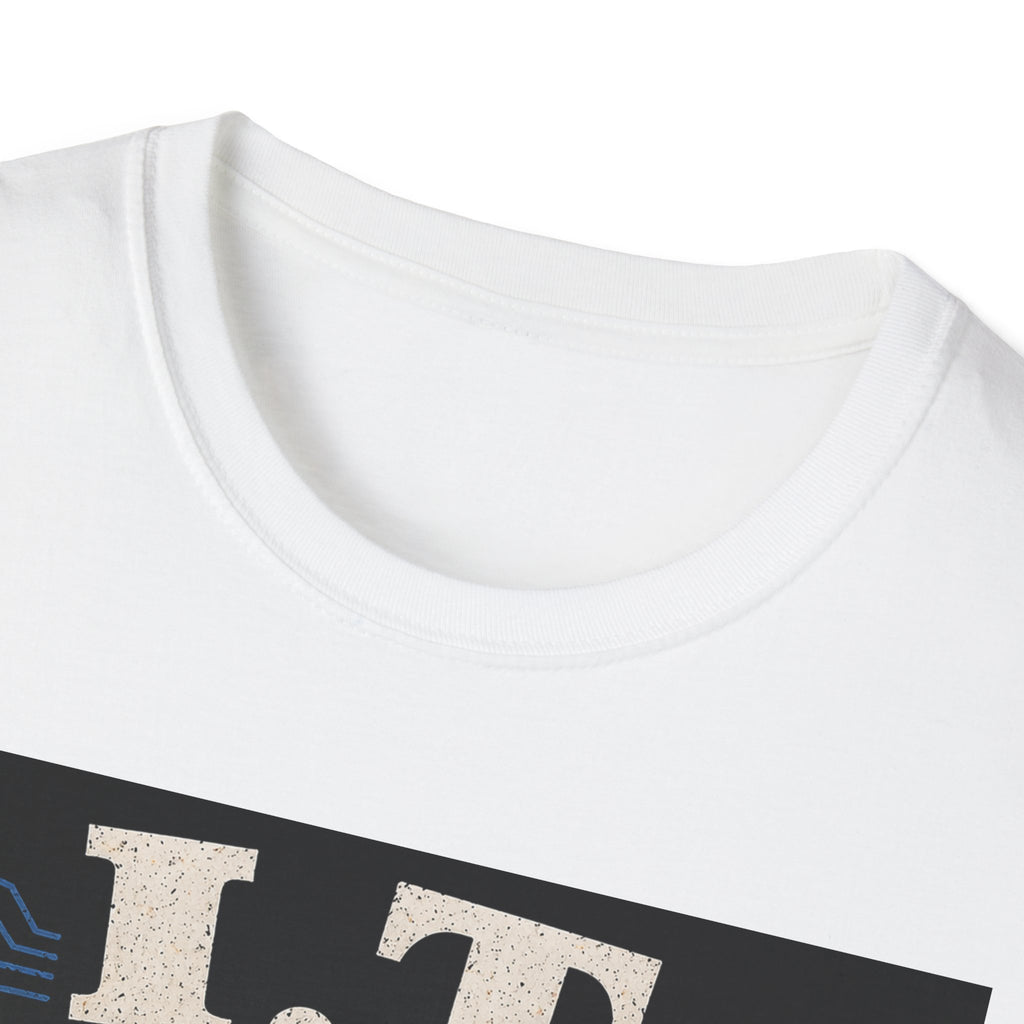 "I.T. Because Panic Is Not a Solution" Funny IT Tech Humor T-Shirt Tech Support Tee