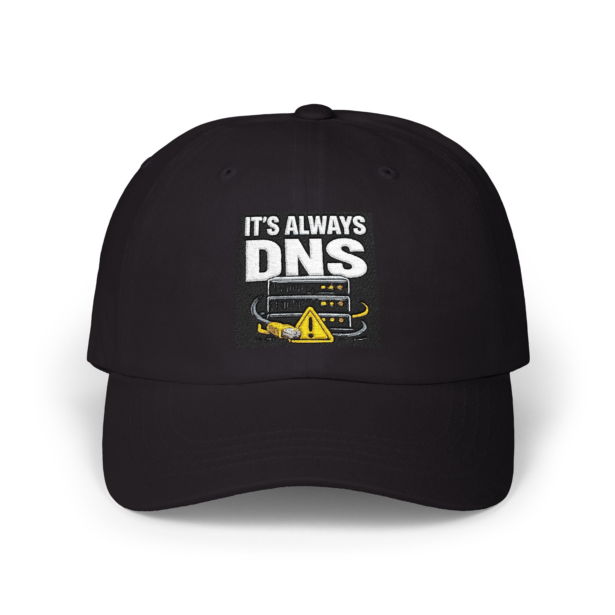 "It's Always DNS" Tech Humor Funny IT Baseball Hat/Cap