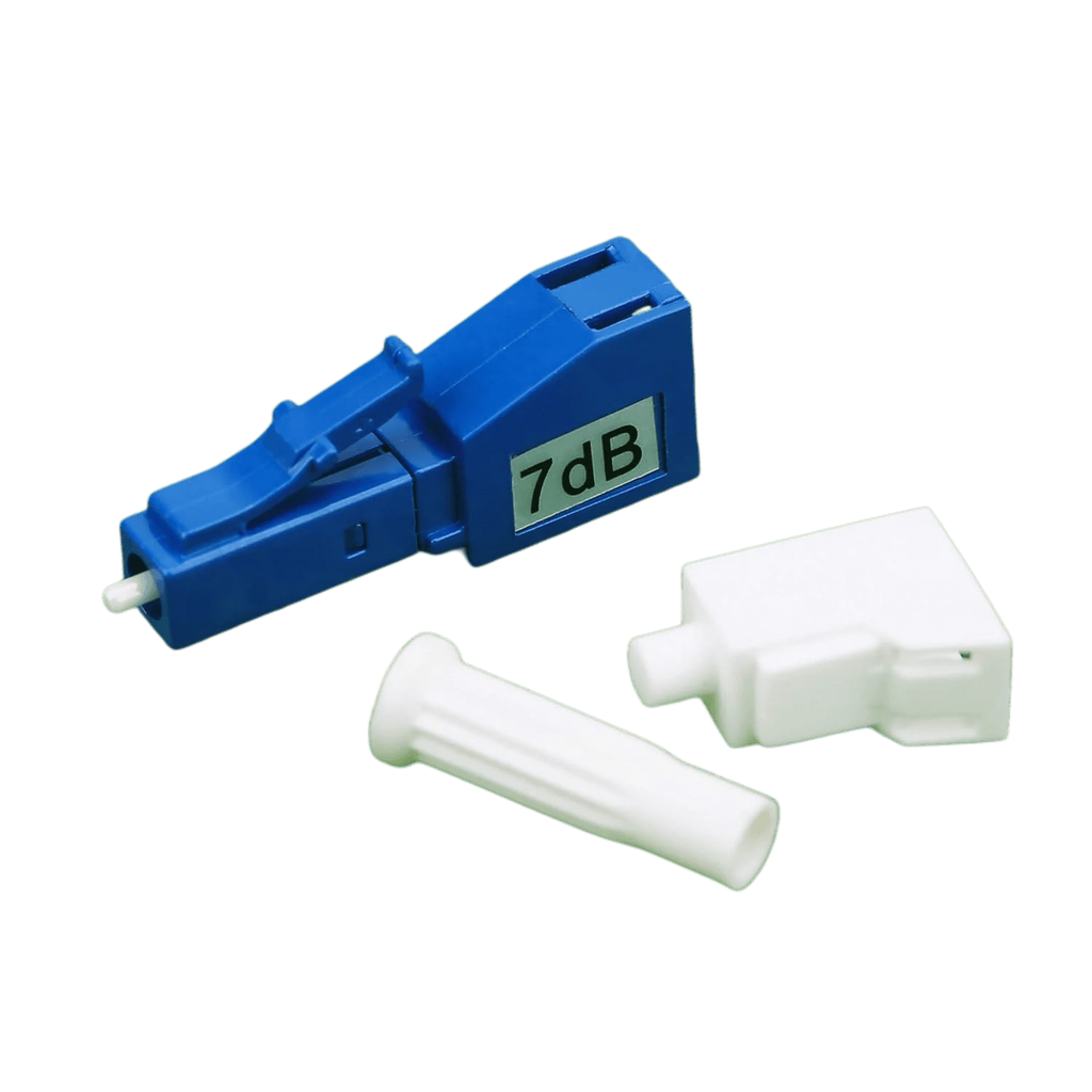 LC/UPC Fiber Optic Attenuator 7dB | LC Male-Female Build-Out Adapter