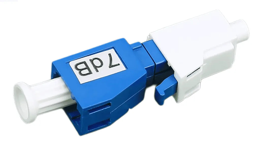 LC/UPC Fiber Optic Attenuator 7dB | LC Male-Female Build-Out Adapter