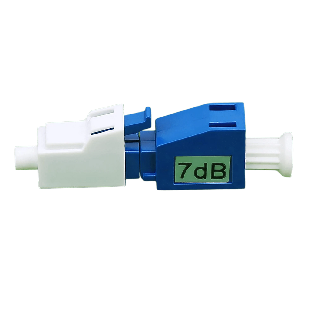 LC/UPC Fiber Optic Attenuator 7dB | LC Male-Female Build-Out Adapter
