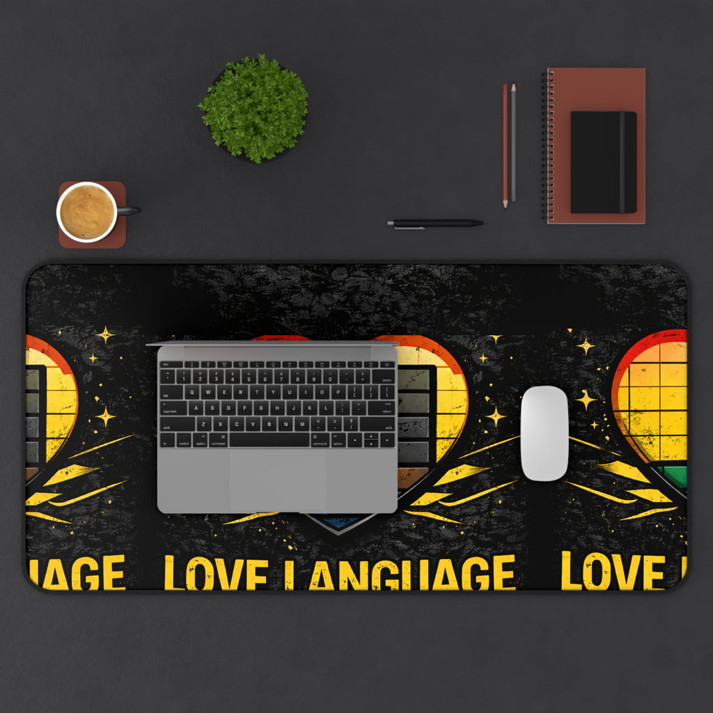 "Bandwidth Is My Love Language" Funny IT Desk Mat — Gamer/Tech Humor Mouse Pad Design